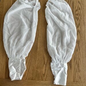 Sheer and silk bridal sleeves